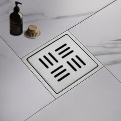 Square Floor Drainer 304 SS Grade with Cockroach Trap (5X5 Inch)