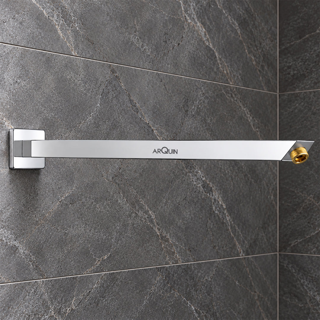 Shower Arm for Overhead Shower 304 Stainless Steel 18 Inch Shower Pipe 45 Degree