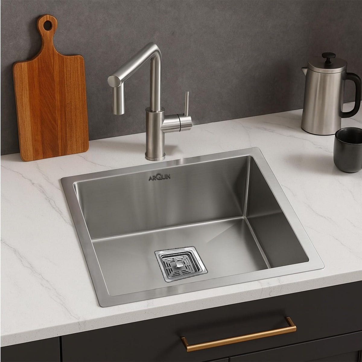 18x16x10 Inch Heavy Grade Handmade Single Bowl Kitchen Sink