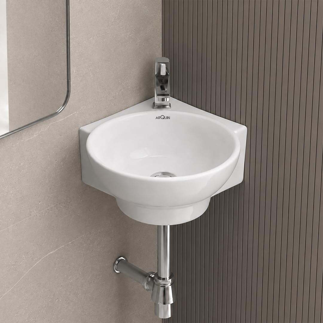 Platinum Ceramic Wall Hung Washbasin LILY