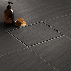 Sliver-Matt Square Tile Insert Floor Drainer with Cockroach Trap (5X5 Inches)