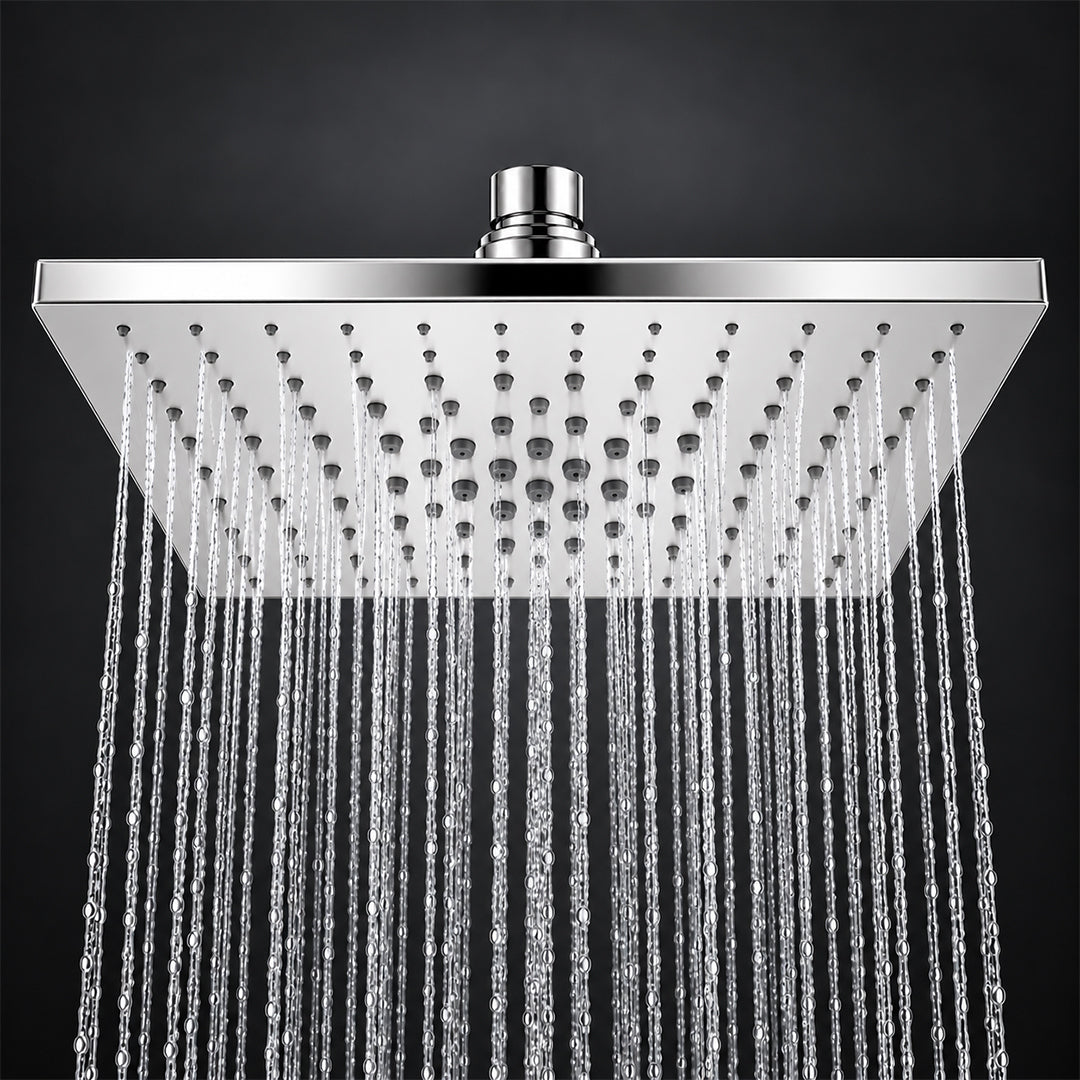 Rain Shower Head without Arm 304 Stainless Steel Overhead Shower 6x6 Inch (MAGIC)