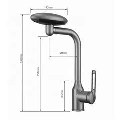 Waterfall Pull Down Kitchen Sink Faucet |Water Saving Aerated Flow | Sink Faucets (4 Mode Faucet)