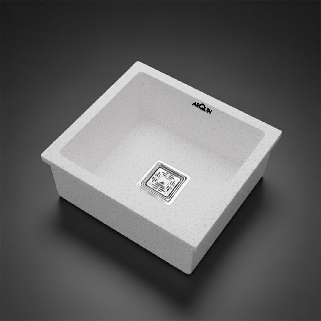 18x16x9 Inch Rosa Quartz Single Bowl Kitchen Sink