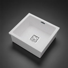 Quartz Sink for Kitchen Single Bowl | 18x16x9 Inches (Rosa)