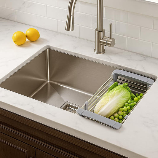 Handmade Heavy Grade Single Bowl Kitchen Sink (22 x 18 x 10 Inches)