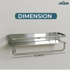 ARQUIN Bathroom Shelf Multipurpose Wall Mounted Shelves (5x15 Inch)