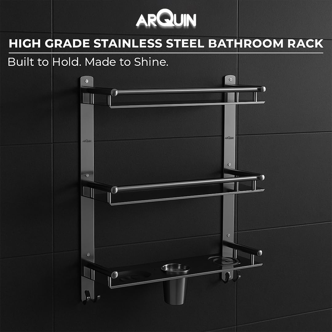 6 in 1 Bathroom Shelf Stainless Steel