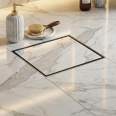 Tile Insert Floor Drainer 304 SS Grade With Cockroach Trap (5x5 Inch)