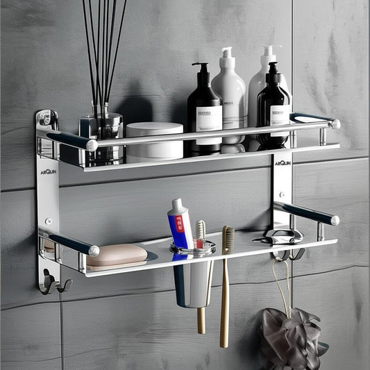 ARQUIN 5 in 1 Bathroom Shelves | Stainless Steel Shelf