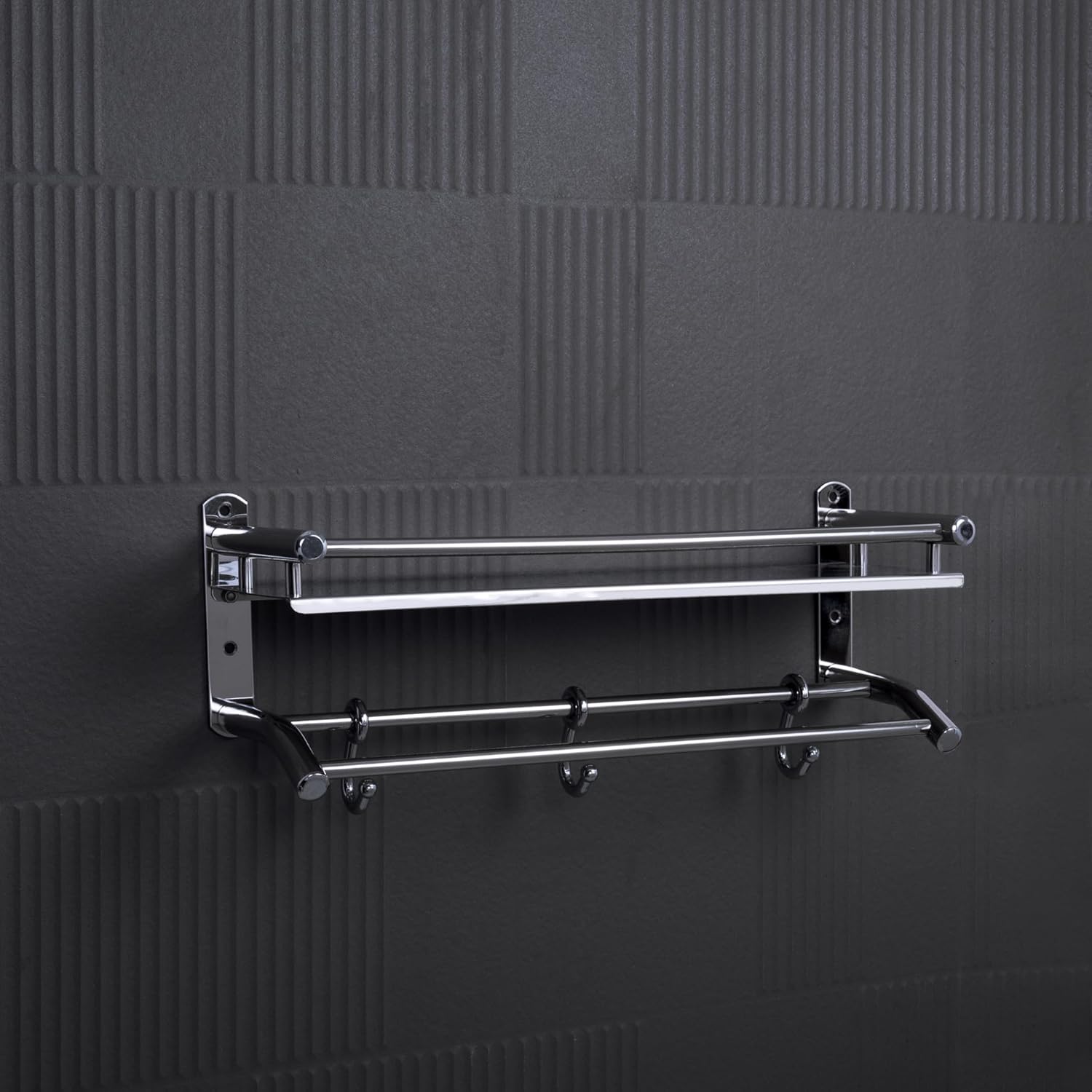 Multipurpose Double Layer 2-Tier Shelf Stainless Steel
