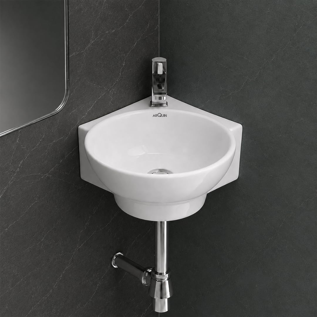 Platinum Ceramic Wall Hung Washbasin LILY