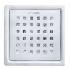 Sliver-Matt Square Floor Drainer with Cockroach Trap (5X5 Inches)