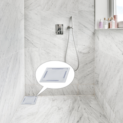 Sliver-Matt Square Floor Drainer with Cockroach Trap (6X6 Inches)