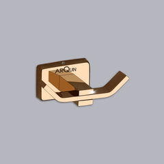 Arquin Stainless Steel Rose Gold Robe/Towel Hook for Bathroom (9.3X5.2X3.6 CM)