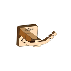 Arquin Stainless Steel Rose Gold Robe/Towel Hook for Bathroom (9.1X5.4X4.6 CM)