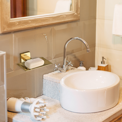 Stainless Steel Gold Soap Dish Holder for Bathroom (12.5X12X4.6 CM)