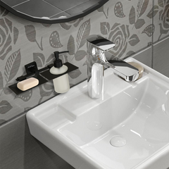 Black Matt Soap Dish & Liquid Soap Dispenser (25.5X15X15.5 CM)