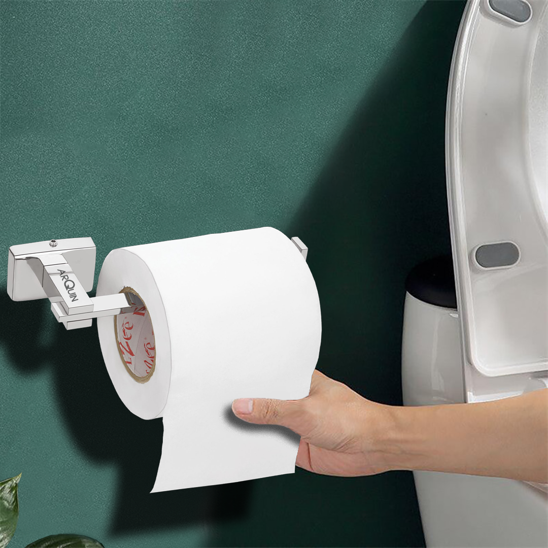 Stainless Steel Chrome Toilet Paper Holder for Bathroom (17X5.2X4.3 CM)
