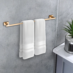Stainless Steel Rose Gold Towel Rod/Stand for Bathroom (61X7.2X3.6 CM)