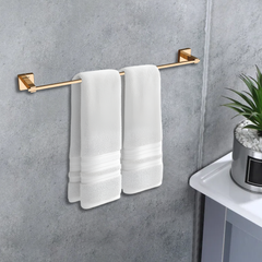 Stainless Steel Rose Gold Towel Rod/Stand for Bathroom (61X7X4.6 CM)