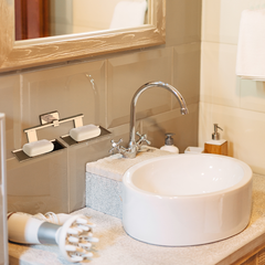 Stainless Steel Gold Twin Soap Dish for Bathroom (26X13X6.3 CM)