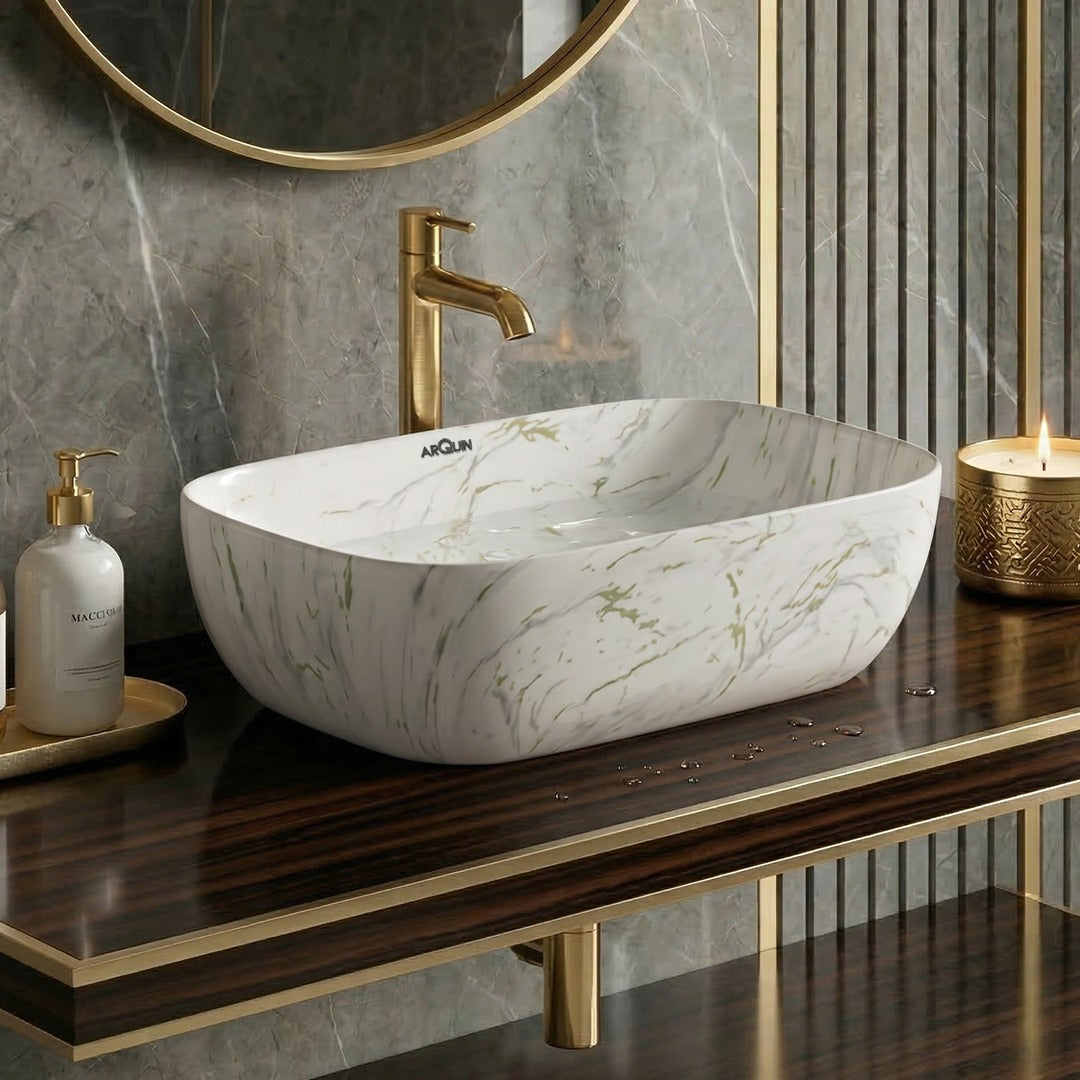 Ceramic Glossy Rectangular Countertop CITIZEN-006(Glossy)