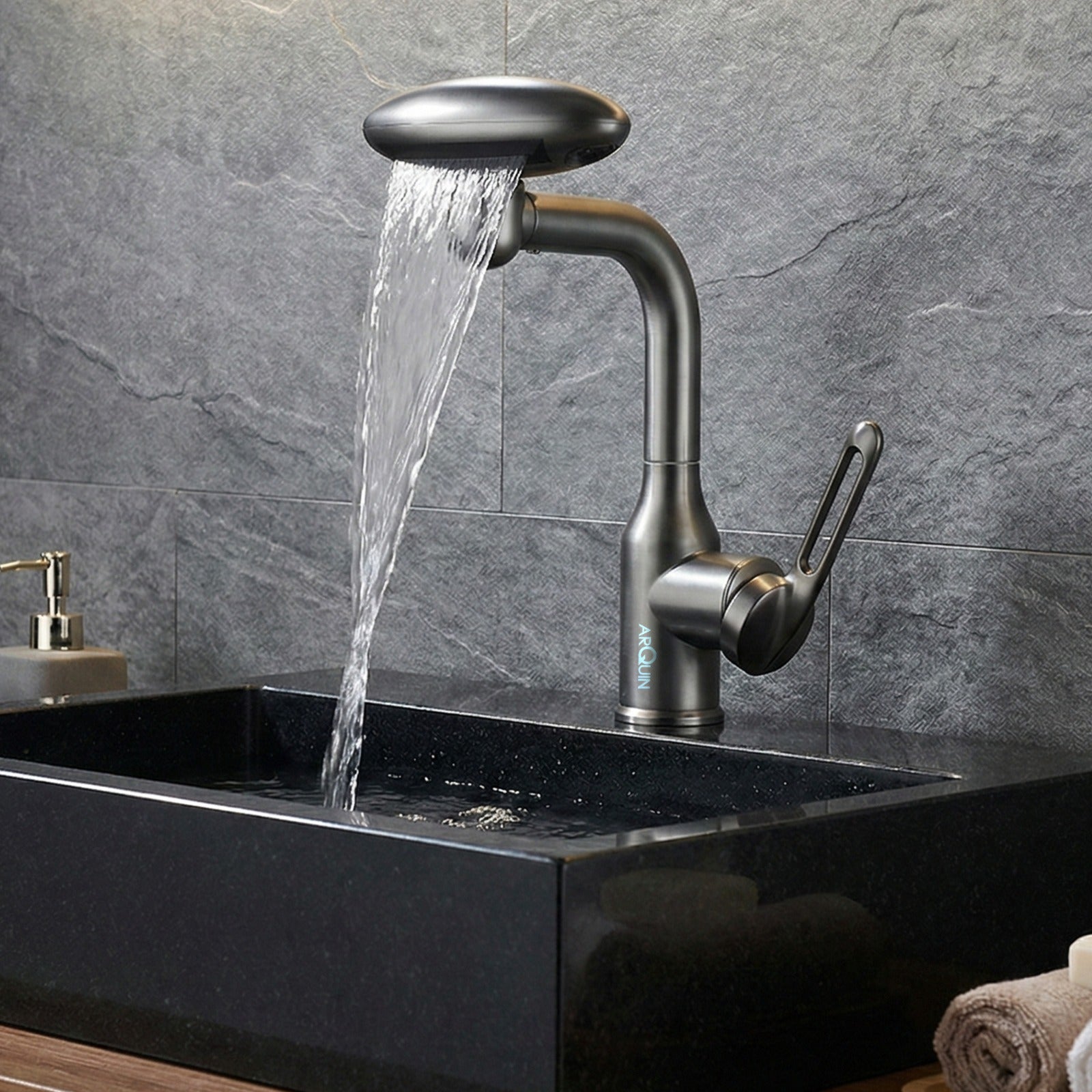 Waterfall Pull Down Kitchen Sink Faucet |Water Saving Aerated Flow | Sink Faucets (4 Mode Faucet)