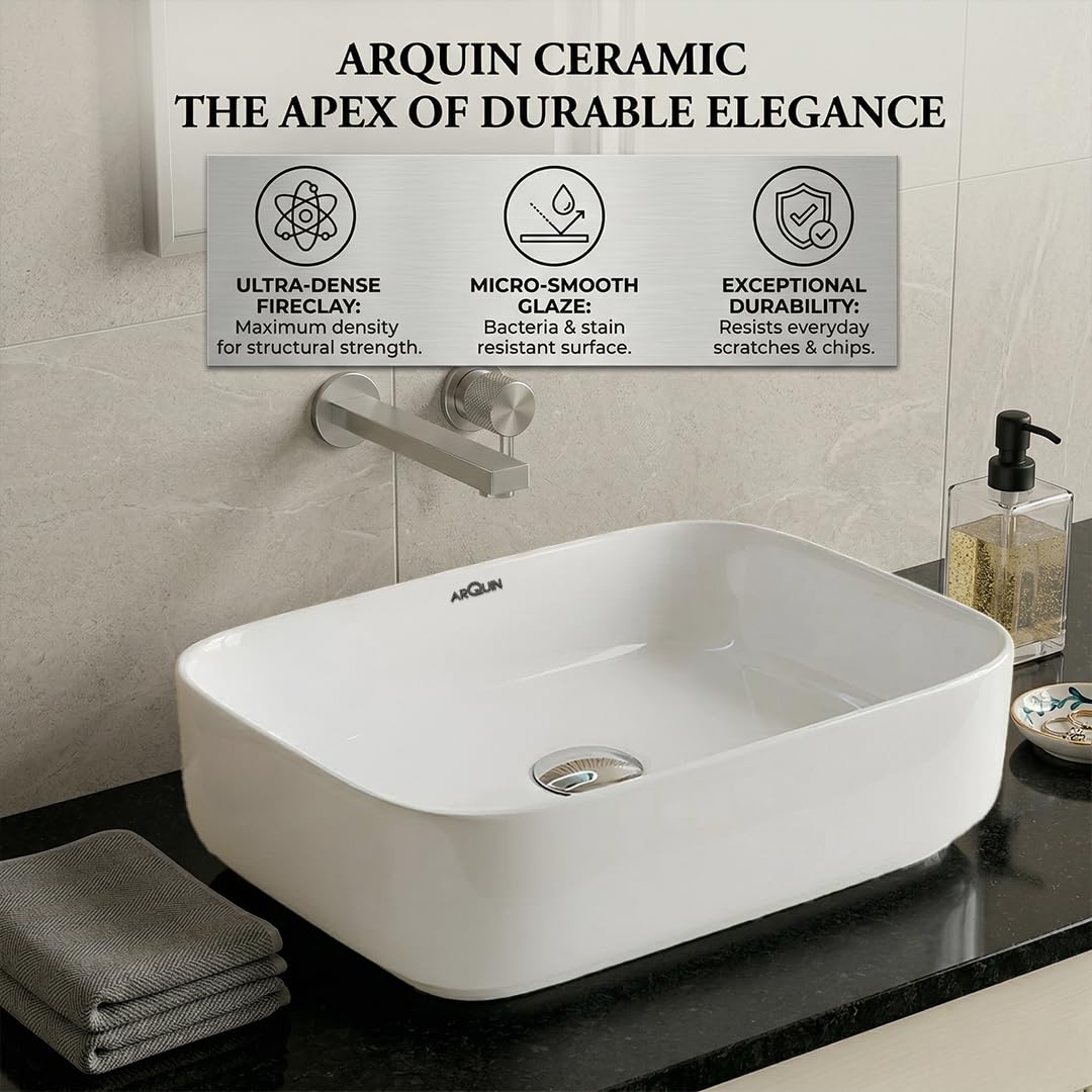Ceramic Glossy Rectangular Countertop JAGUAR