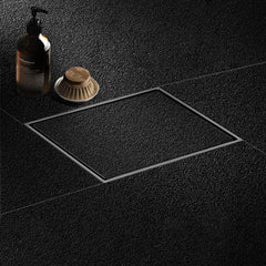Sliver-Matt Square Tile Insert Floor Drainer with Cockroach Trap (6X6 Inches)