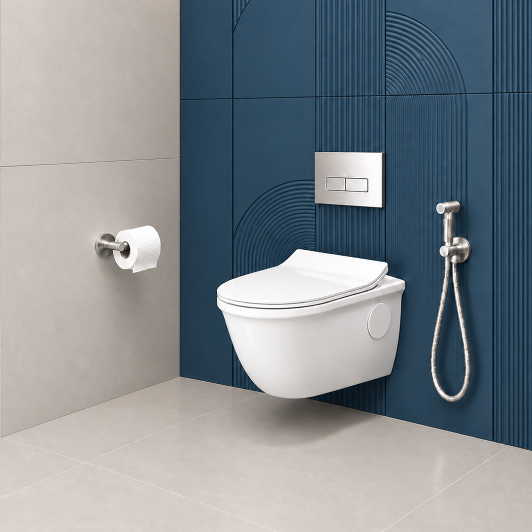 Platinum Ceramic Wall Hung Western Commade (NIKE-Rimless)