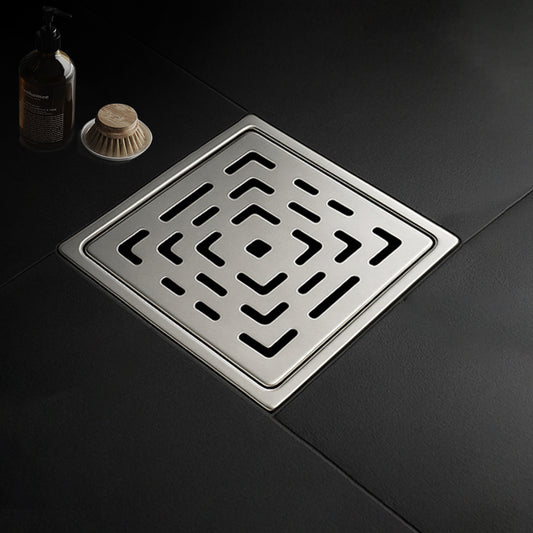 Sliver-Matt  Square Floor Drainer with Cockroach Trap (6X6 Inches)
