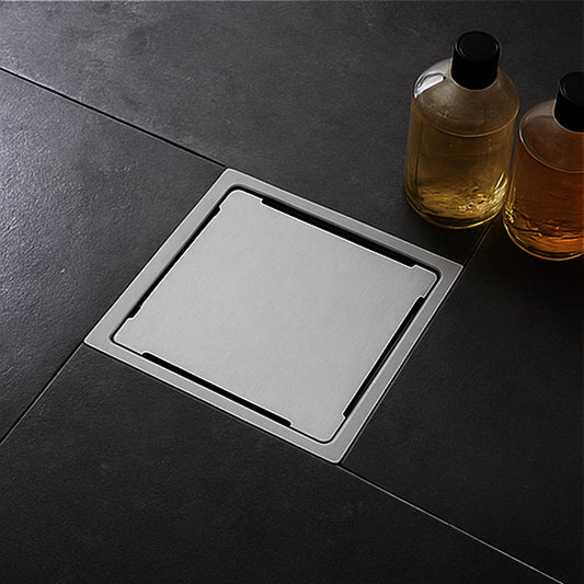 Sliver-Matt  Square Floor Drainer with Cockroach Trap (6X6 Inches)