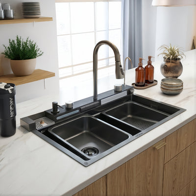 Piano Smart Kitchen Sink (30x18x9 Inch)