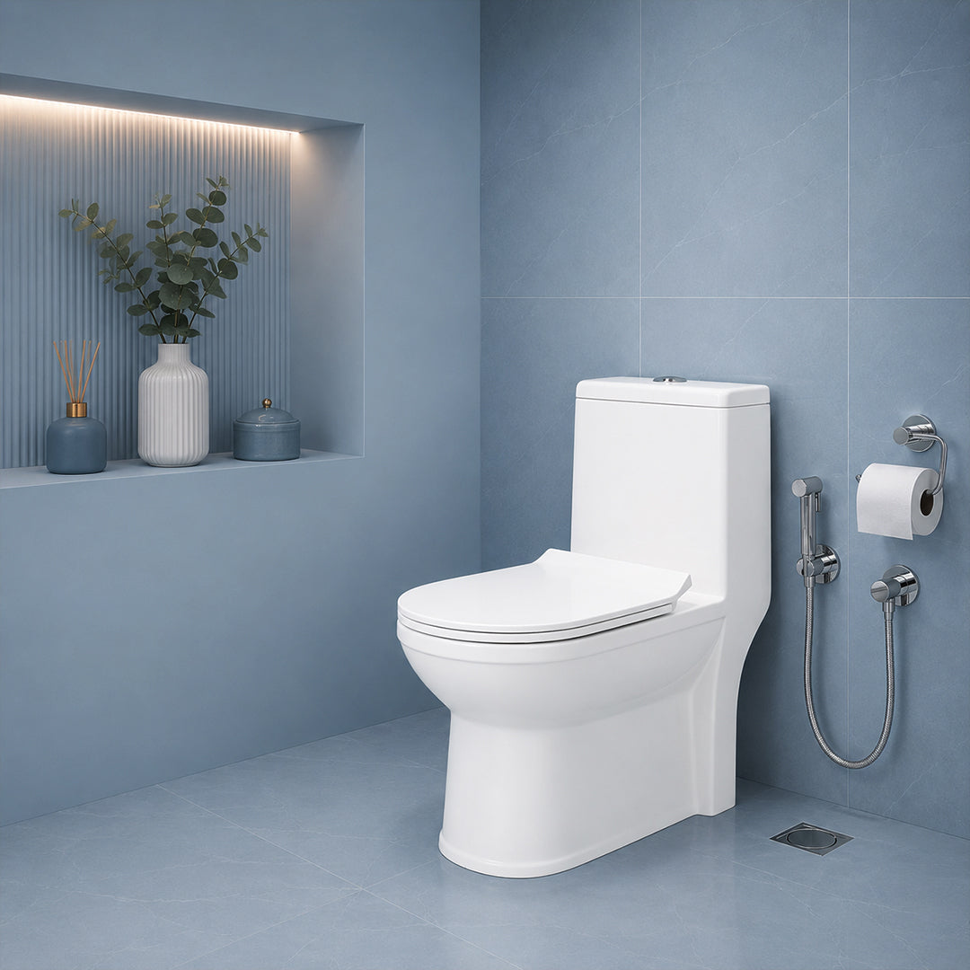 One Piece Ceramic Toilet Commode(LEXUS-Rimless)