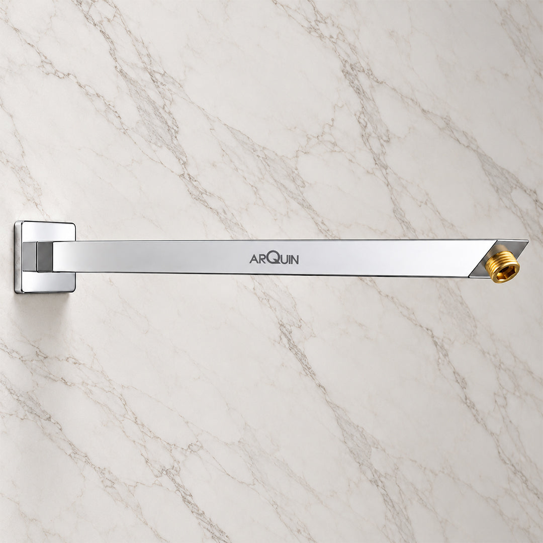 Shower Arm for Overhead Shower 304 Stainless Steel 15 Inch Shower Pipe 45 Degree
