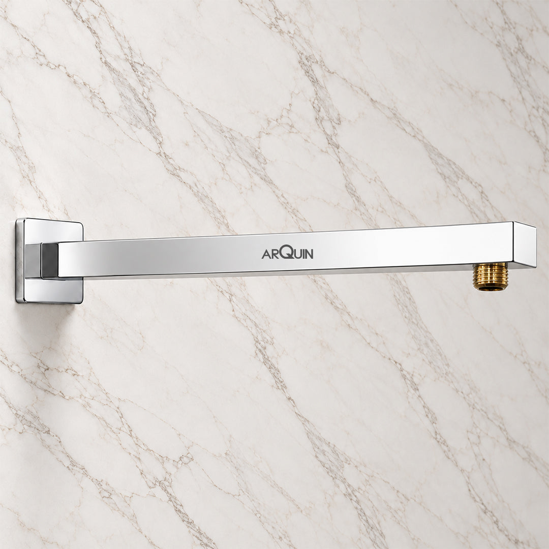 Shower Arm for Overhead Shower 304 Stainless Steel 15 Inch Shower Pipe 90 Degree
