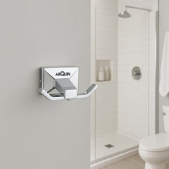 ARQUIN Heavy Grade Stainless Steel Double Robe Hook for Towel & Clothes