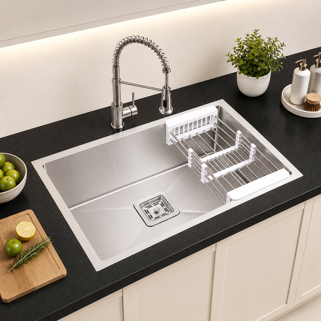 32x20x10 Inch Heavy Grade Handmade Single Bowl Kitchen Sink