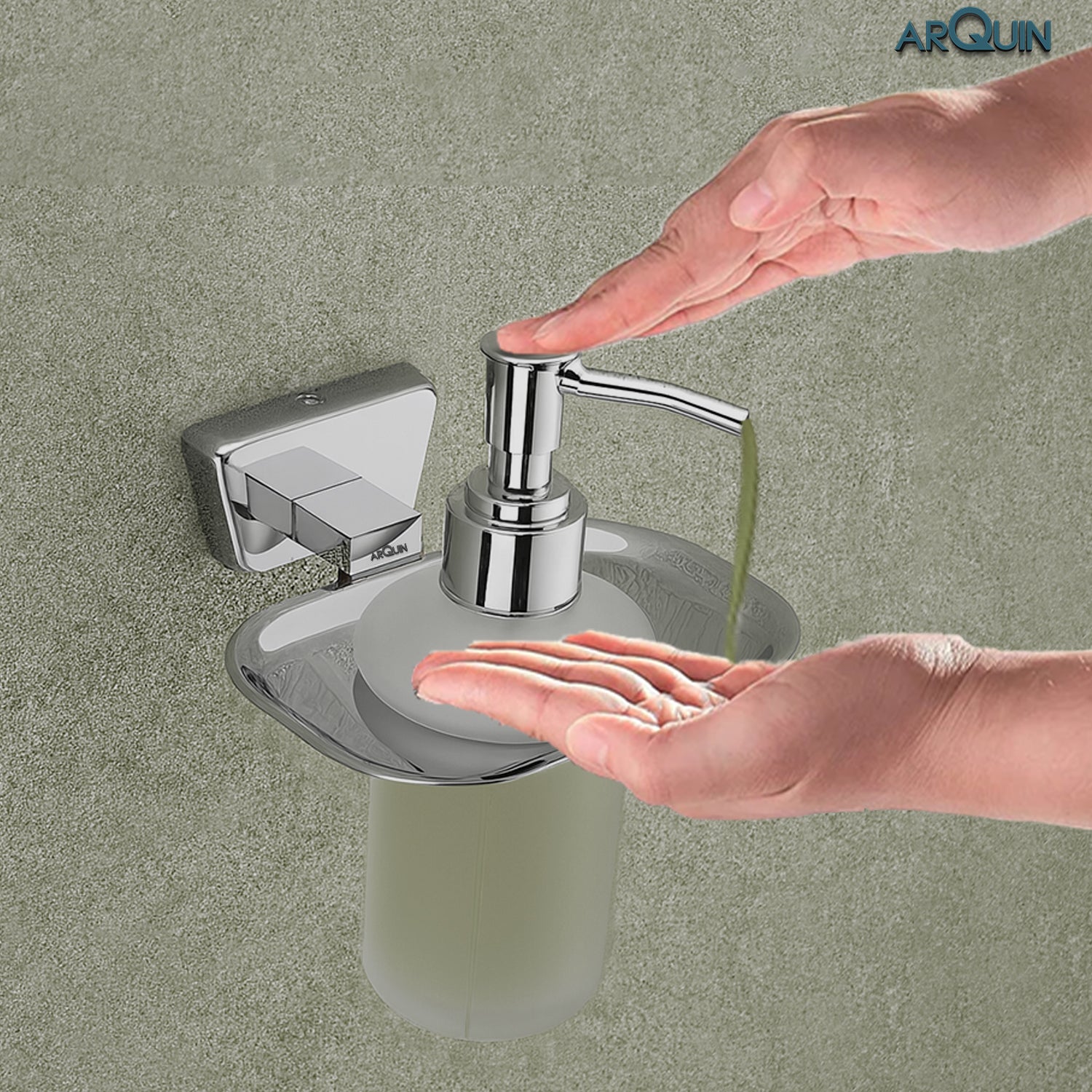 Heavy Grade Stainless Steel Liquid Soap Dispenser for Bathroom