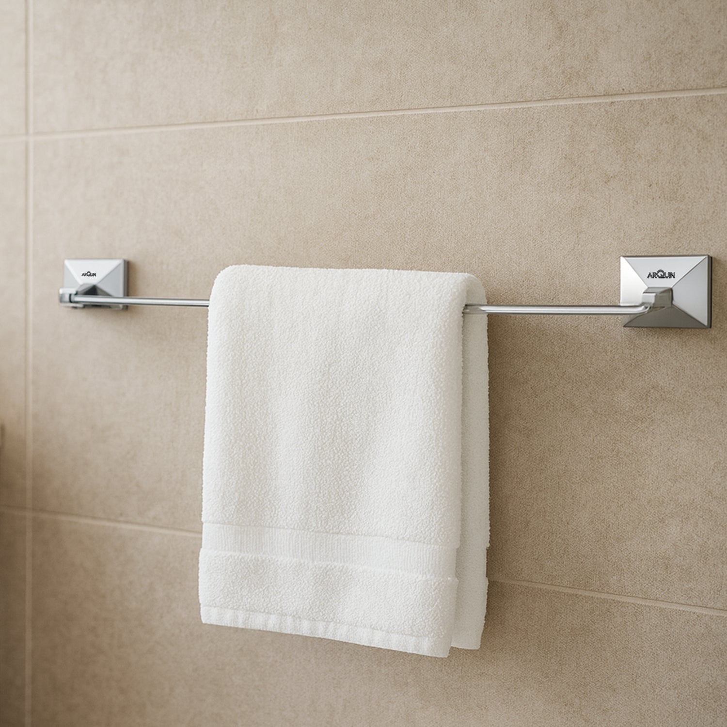Heavy Grade Stainless Steel Towel Rod Hanger | Towel Holder for Bathroom