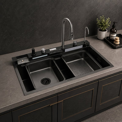 Piano Smart Kitchen Sink (30x18x9 Inch)