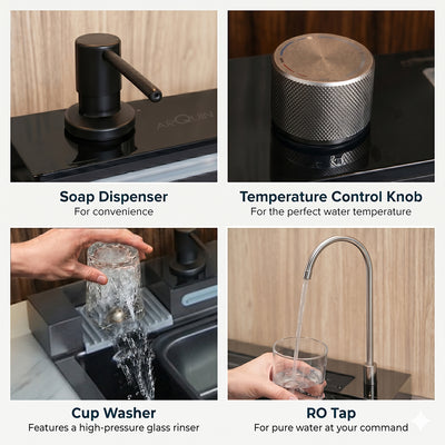 Piano Smart Kitchen Sink (30x18x9 Inch)