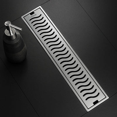 Shower Water Drain Channel SS 304 Grade with Cockroach Trap (18X4 Inch)