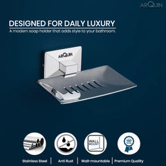 ARQUIN Heavy Grade Stainless Steel Soap Dish Holder