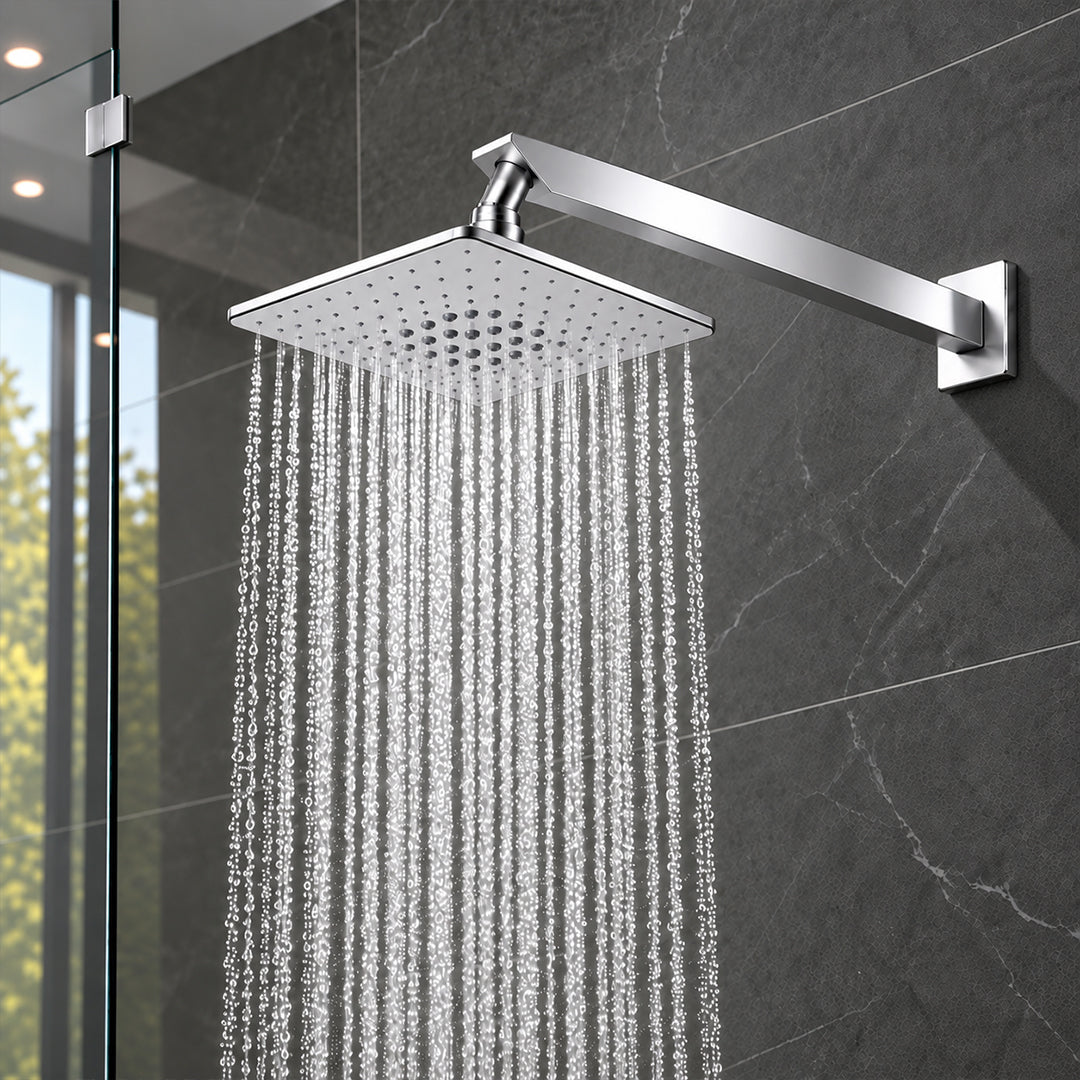 Rain Shower Head without Arm 304 Stainless Steel Overhead Shower 6x6 Inch (MAGIC)