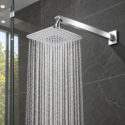 Rain Shower Head without Arm 304 Stainless Steel Overhead Shower 6x6 Inch (MAGIC)