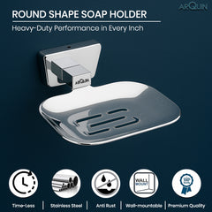 ARQUIN Heavy Grade Stainless Steel Soap Dish Holder