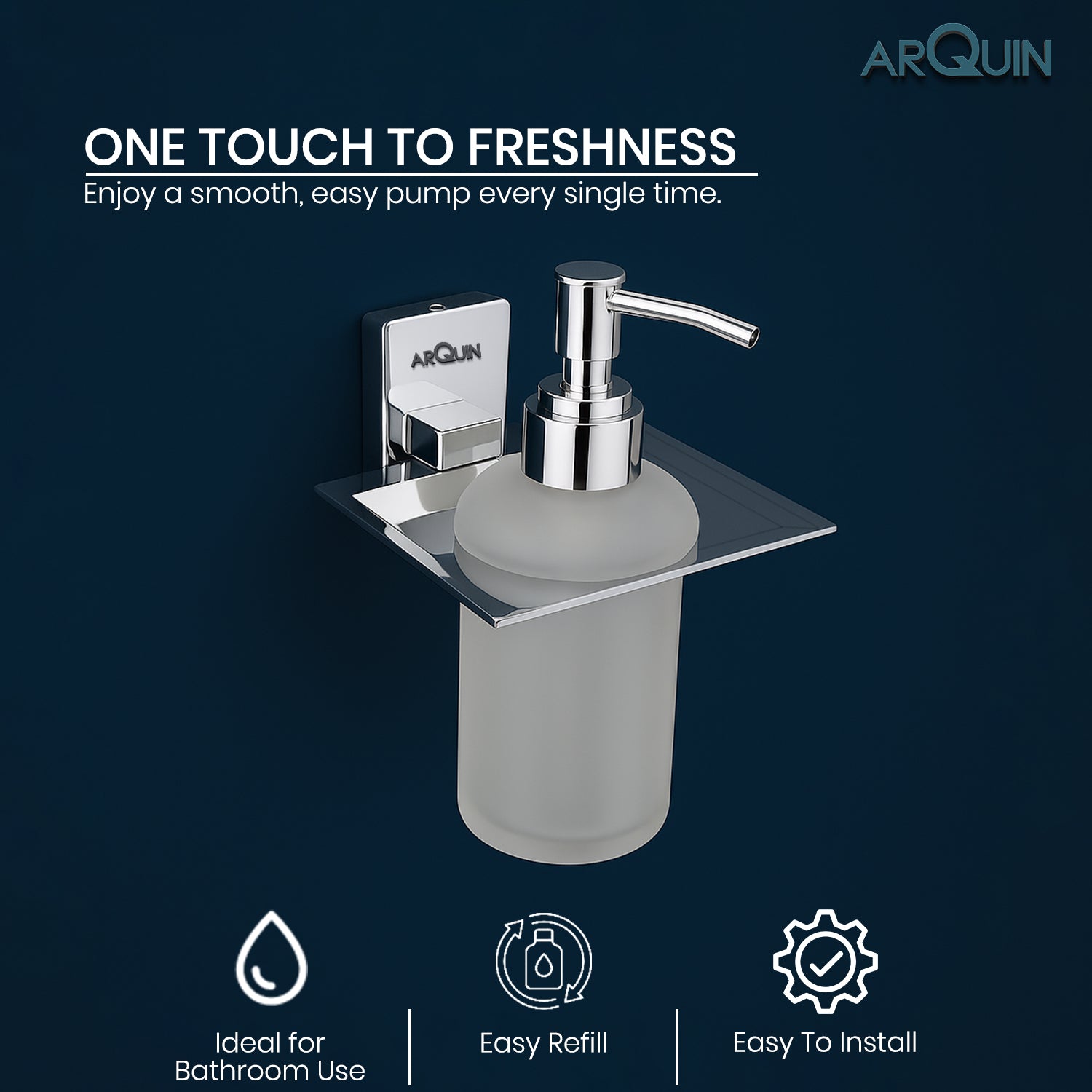 Heavy Grade Stainless Steel Liquid Soap Dispenser for Bathroom