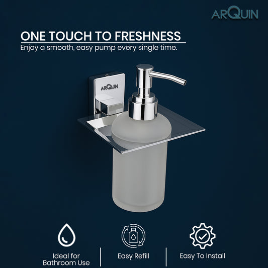 ARQUIN Heavy Grade Stainless Steel Liquid Soap Dispenser for Bathroom